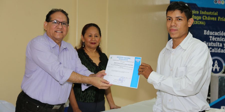 Tecnológico Industrial Hugo Chávez Frías de Managua certifica a trabajadores en “Buenas prácticas en el uso de refrigerantes y aceites”