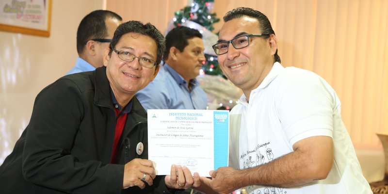 INATEC certifica a 95 personas con discapacidad sensorial