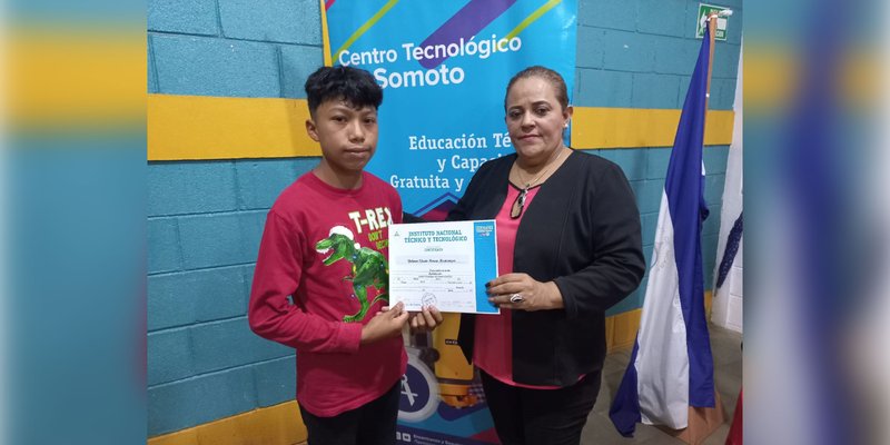 Promocionan a protagonistas de cursos en San Juan de Río Coco, Madriz