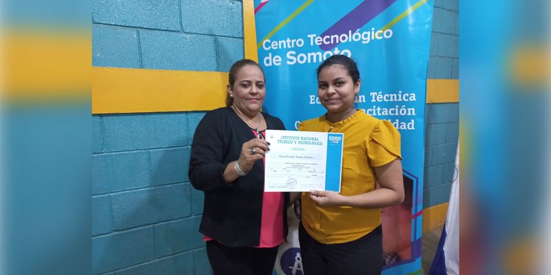 Promocionan a protagonistas de cursos en San Juan de Río Coco, Madriz