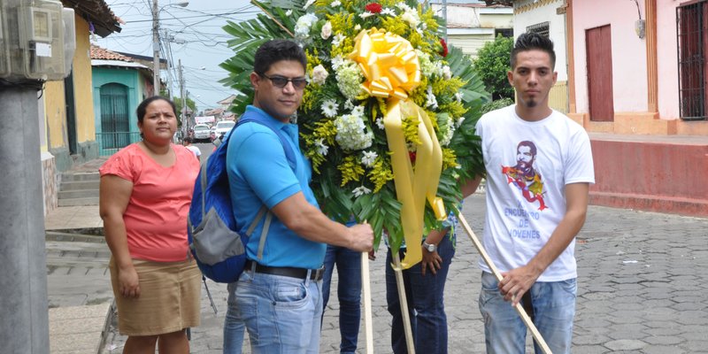 Conmemoración del héroe nacional Rigoberto López Pérez