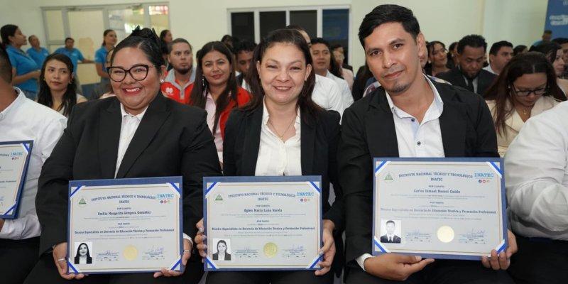 Más de 400 nuevos Maestros Técnicos gradúa el Centro Nacional de Formación de Maestros del Inatec
