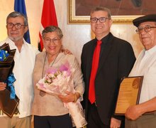 Maestros del Centro Cultural y Politécnico José Coronel Urtecho reciben reconocimiento por su trayectoria artística