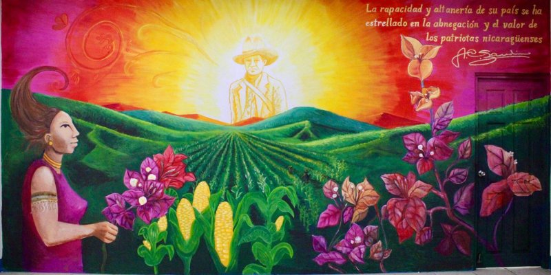 Un mural que cuenta historia e identidad “Cumpliendo el Sueño de Sandino”