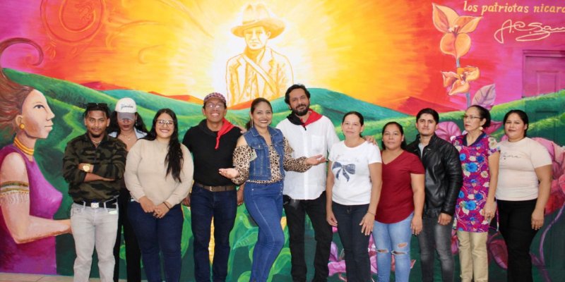 Un mural que cuenta historia e identidad “Cumpliendo el Sueño de Sandino”