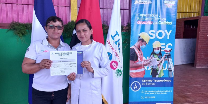 Pobladores de Las Sabanas en Madriz, finalizan cursos de las Escuelas Municipales de Oficio