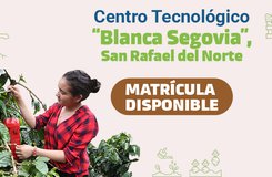 ¡Atención familias de Jinotega! Matriculas disponibles en el Centro Tecnológico Blanca Segovia