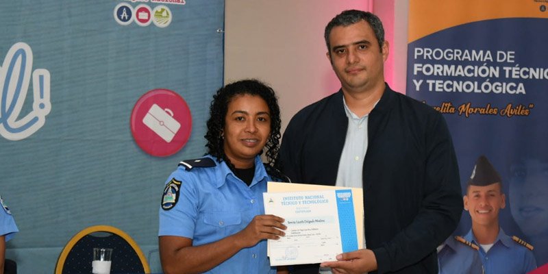 Policía Nacional y INATEC Gradúan y Lanzan Nueva Edición del Programa Angelita Morales Avilés