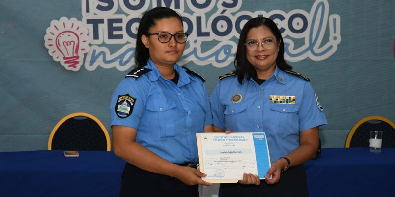 Policía Nacional y INATEC Gradúan y Lanzan Nueva Edición del Programa Angelita Morales Avilés
