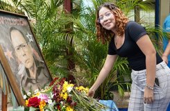 Juventud Técnica honra el legado del Comandante Tomás Borge con arte y compromiso