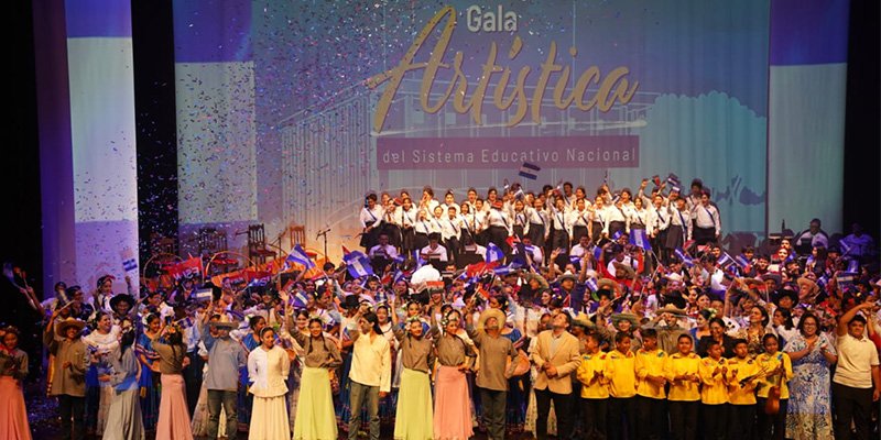 El Sistema Educativo realiza Gala Artística Nacional "Nuevos triunfos y bendiciones" en el Teatro Rubén Darío