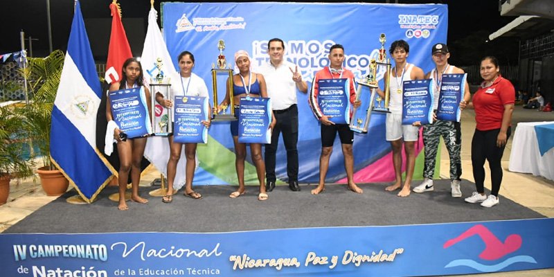 Conocé los estudiantes técnicos destacados del IV Campeonato Nacional de Natación "Nicaragua, Paz y Dignidad"