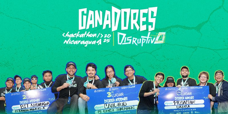 Hackathon Nicaragua Disruptivo 2025 premia la innovación y talento joven en tecnología