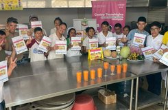 Inclusión y aprendizaje: protagonistas de educación especial destacan en curso de batidos nutritivos